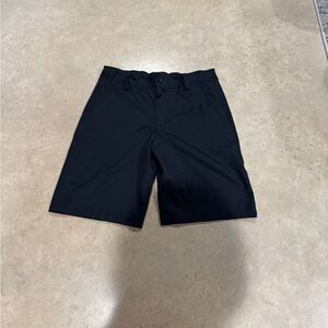 Under Armour Boy's Black Flat Front Shorts
